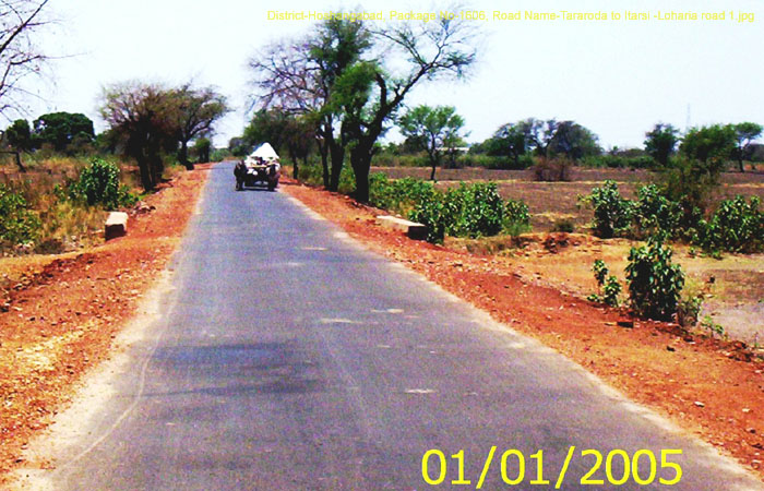 District-Hoshangabad, Package No-1606, Road Name-Tararoda to Itarsi -Loharia road 1